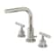 Kingston Brass FSC8959CML Manhattan Widespread Bathroom Faucet W/ Brass Pop-Up, Nickel FSC8959CML - alternate 1